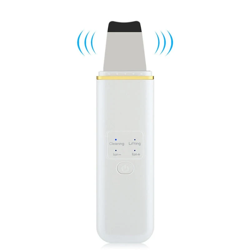 

STLF Newest Peeling Blackhead Remover Sonic Electric Spatula Machine Facial Face Ultrasonic Scrubber With Led and Nano Mist