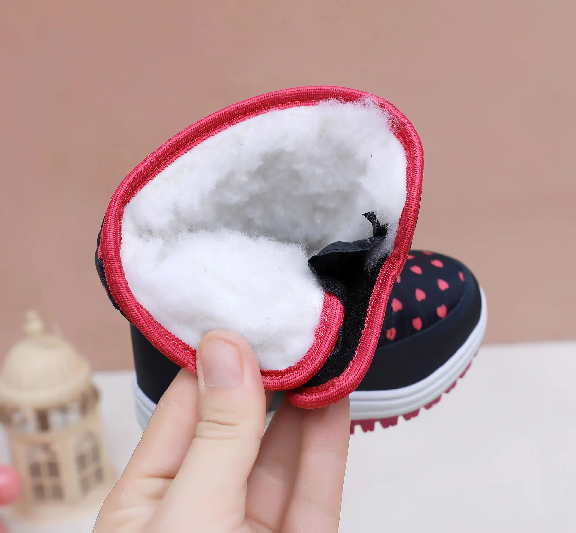 Children\'s Snow Boots Foreign Trade 2023 Winter Waterproof Children\'s Cotton Boots Soft Sole Warm Multi color Baby Cotton Shoes