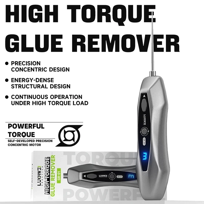 Luowei GR-01 High-Torque Glue Remover Machine Adhesive Removal Specific Design/No Need Alcohol Or Adhesive For LCD Screen Clean