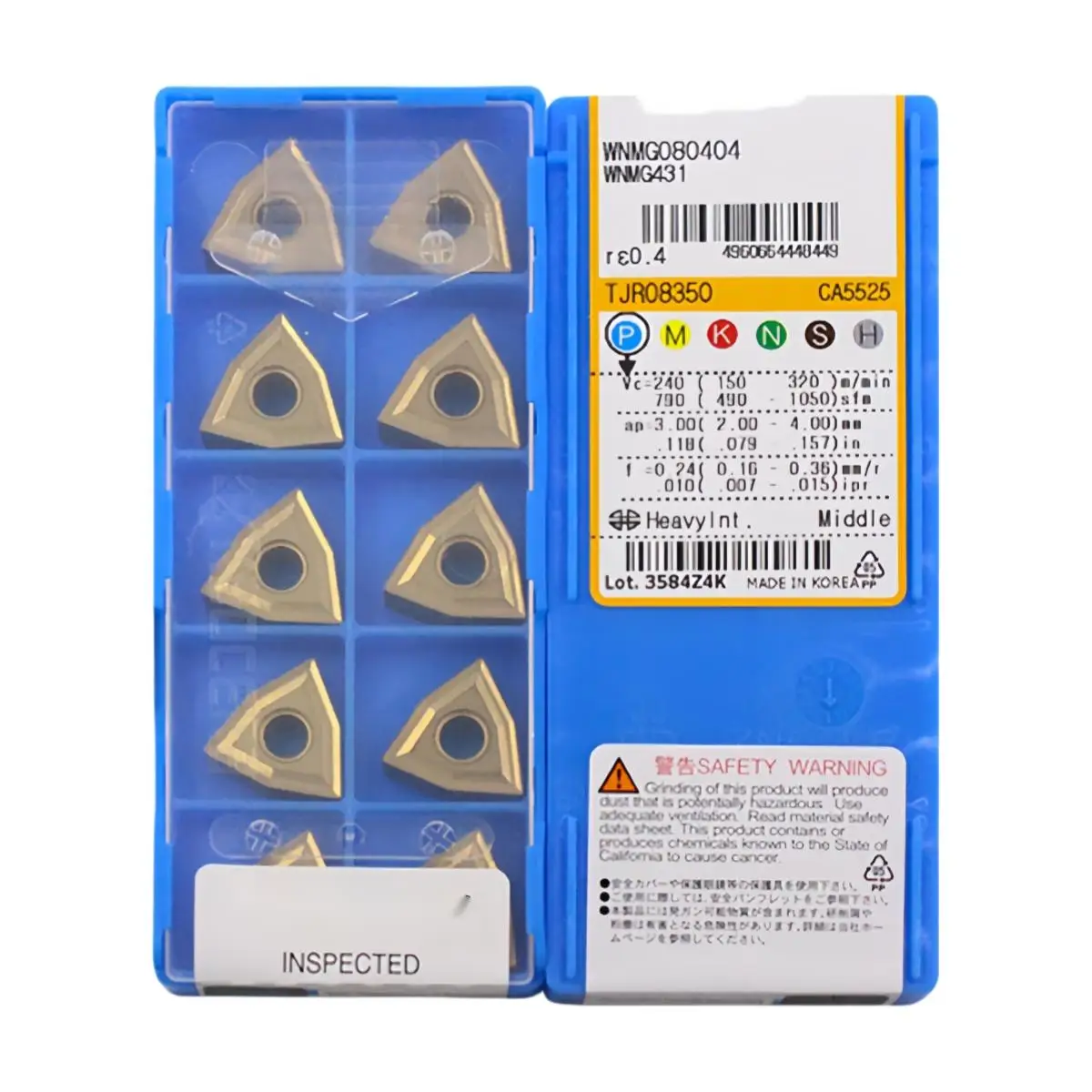 Kyocer a 100% Original WNMG WNMG08 WNMG080404 WNMG080404MS PR1535 WNMG080404MU PR1535 WNMG080408MS PR1535 Turning Inserts - view 3