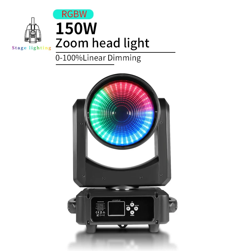 

DMX 150W LED Adjustable Focus Moving Head Light Bar Concert Dance Floor Lighting Control Disco Party