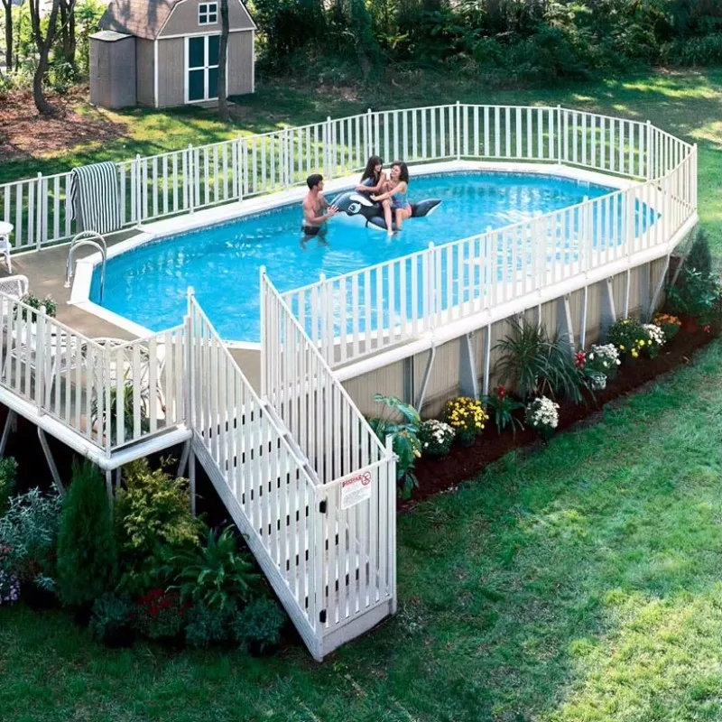 Rust-free White PVC Plastic Pool Guardrail Board Pressure-treated Wood Natural Type