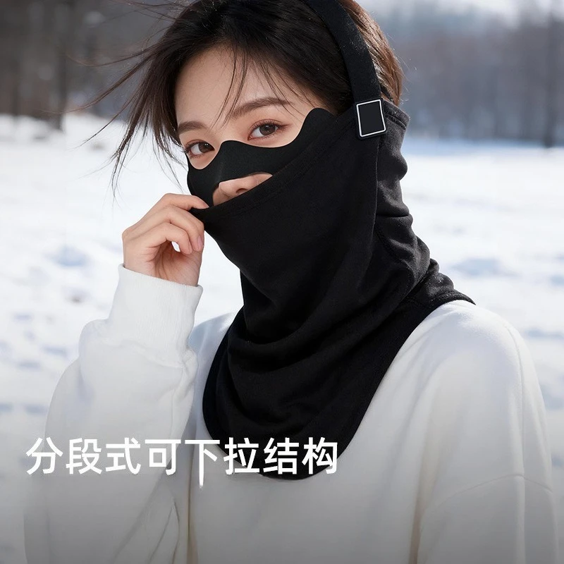 

3D Cut Skiing Thermal Face Mask Windproof Warm Fleece Lined Breathable Anti UV Full Face Cover for Ski Cycling Outdoor Sports