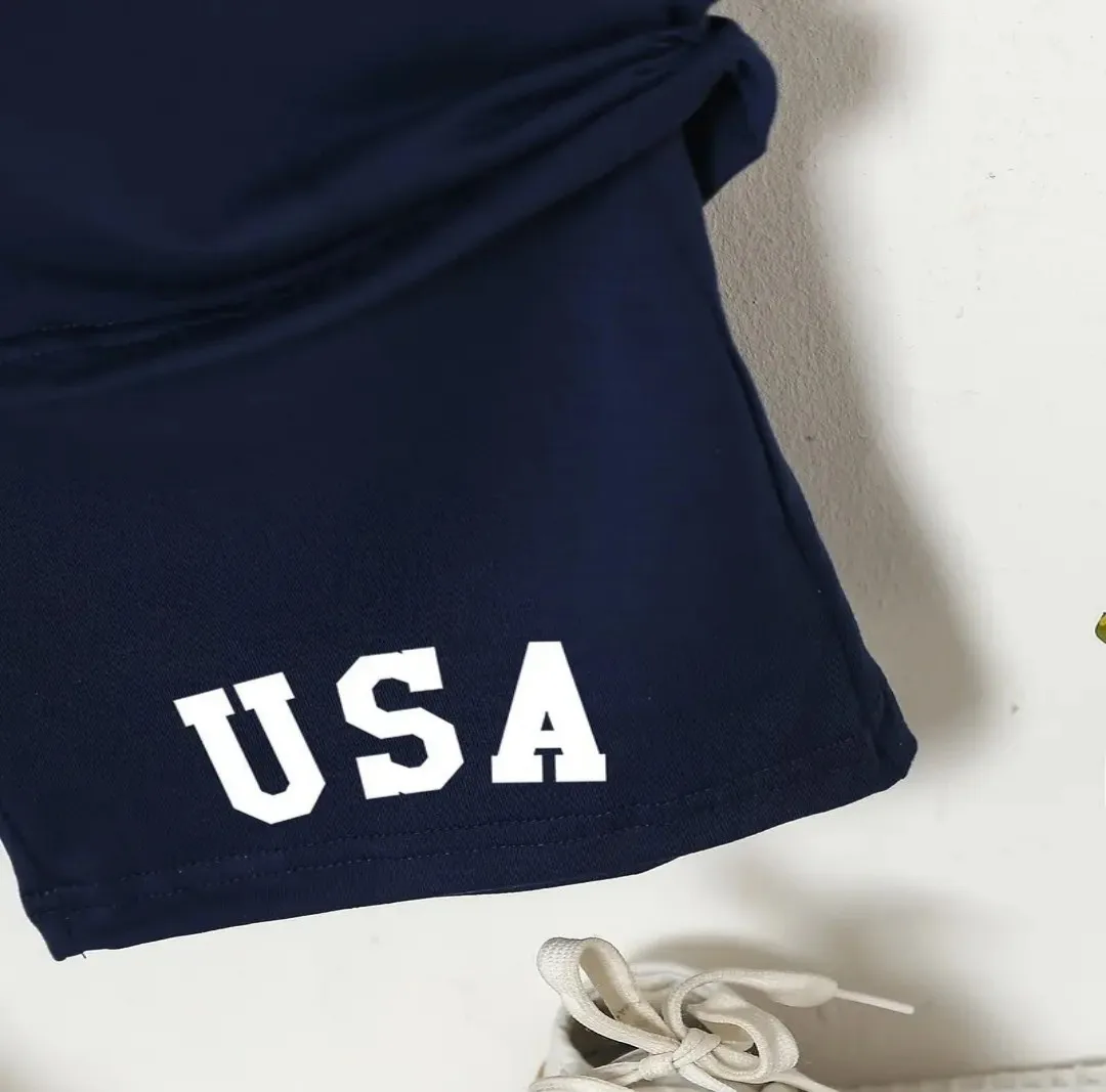 2025 Summer New Children's Set 3D Digital Printed Children's T-shirt and Shorts Set Children's Sportswear Comfortable, Soft, Bre