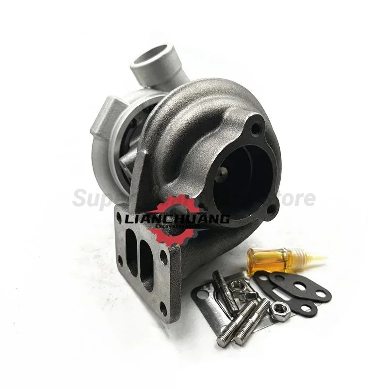 For Kobelco SK200 SK210 SK230 SK250-6/6E Supercharger Mitsu-bishi 6D34 Engine Turbocharger Excavator Parts