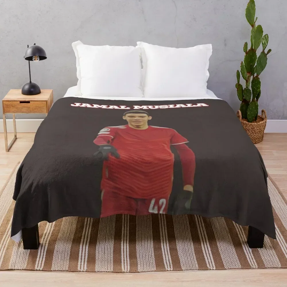 

Jamal Musiala Throw Blanket Furrys decorative Hair Warm Blankets