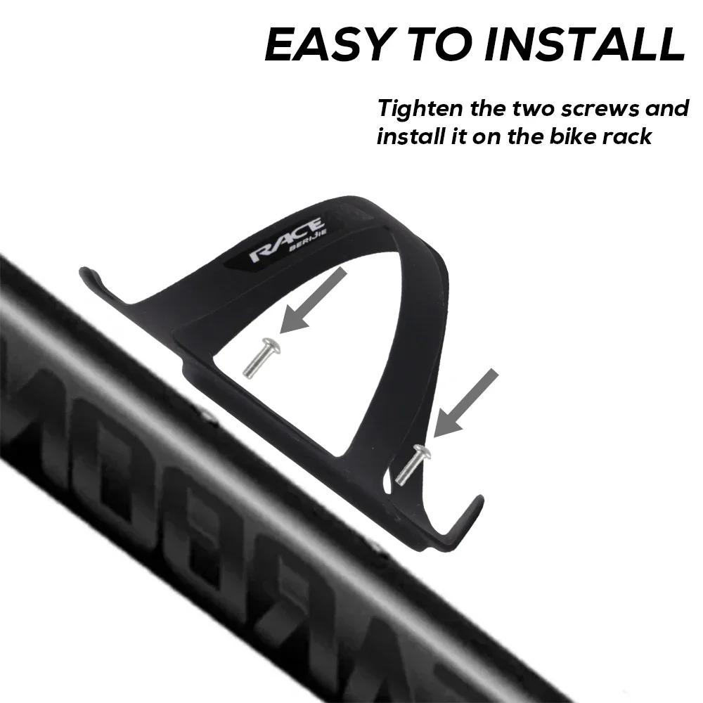 RACE Water Bottle Holder Cages for MTB/Road Bike,Carbon Fiber Material,24g,Black Matte Black,Bicycle Accessories,Parts