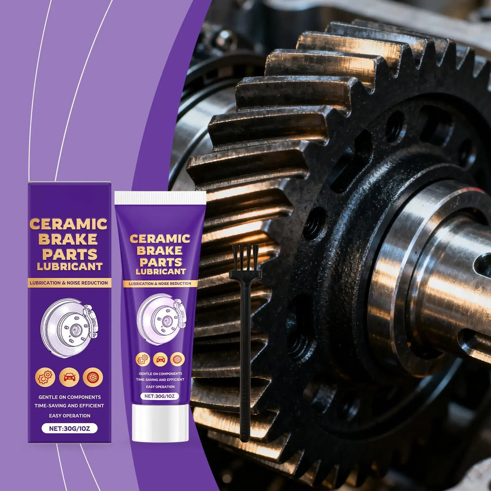 Brake Lubricant Anti-Rust Automotive Lubrication Supplies Brake Sliding Pin Grease For Vehicles SUVs RVs Sedans Minivans Trucks