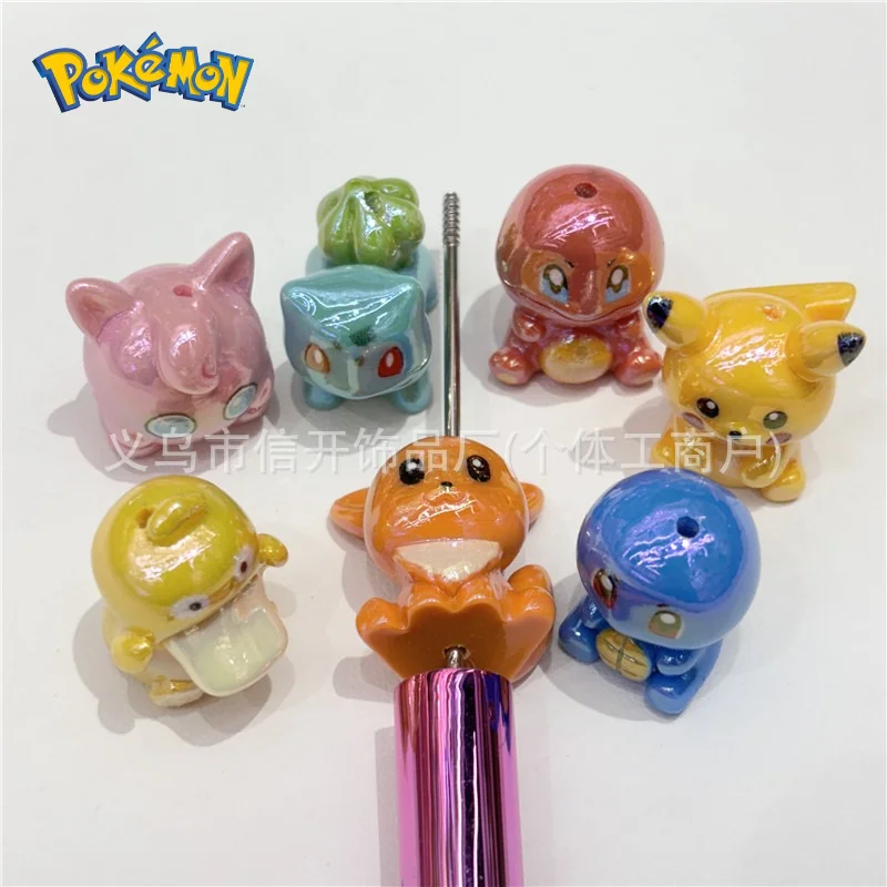 cartoon-anime-pokemon-cute-pikachu-beads-handmade-diy-keychain-backpack-decoration-pendant-bead-pen-accessories-materials