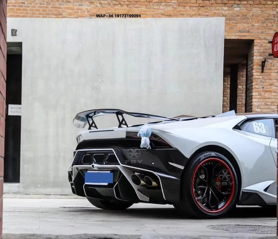 Prepreg Dry Carbon Fiber Rear Trunk Spoiler Wing for Lamborahini Huracan LP580 LP610  2014-2018