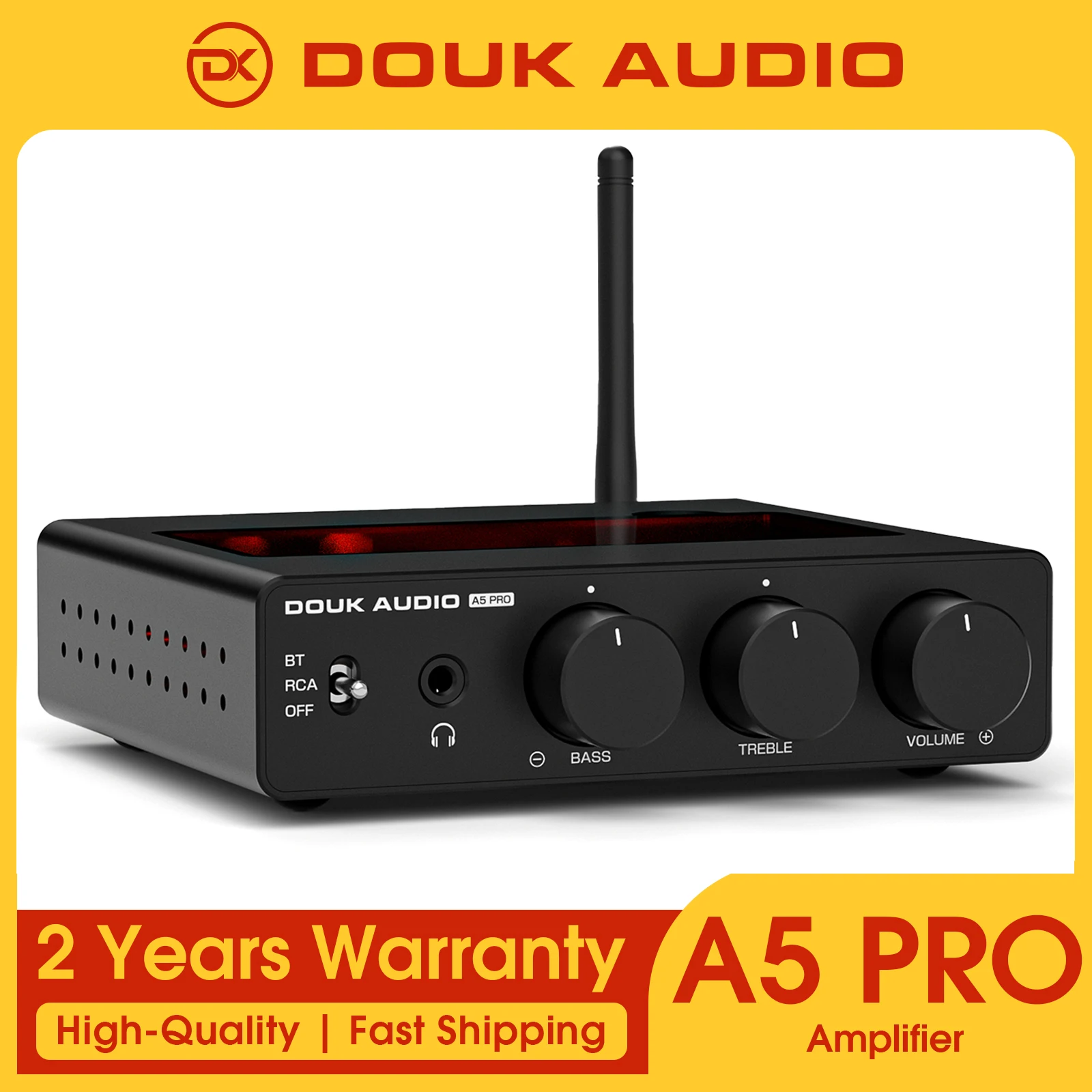 

Douk Audio A5 PRO TPA3255 Bluetooth Receiver Digital Amplifier HiFi Class D Amp Stereo Audio Amplifier