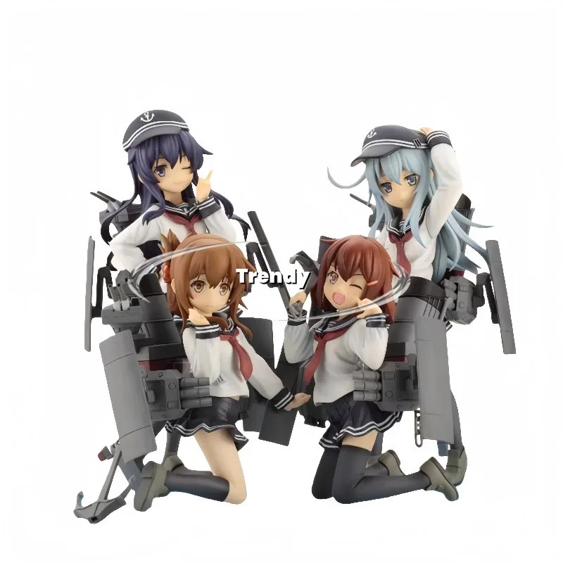 Colección Original auténtica Kotobukiya Kantai Kanmu Raiden Akatsuki Hibiki colección de regalos de figuras de las cuatro hermanas