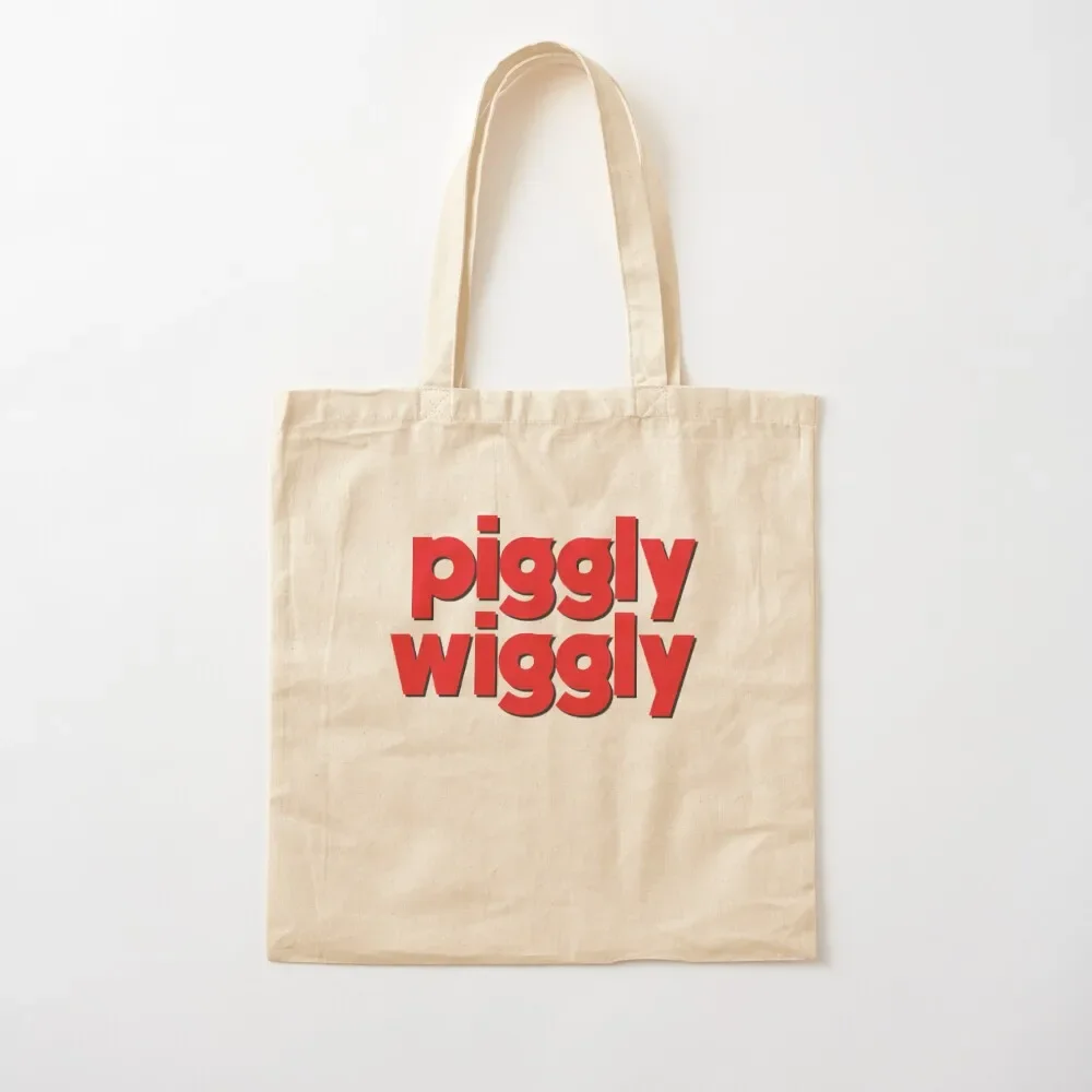 Vintage Piggly Wiggly Logo Tote Bag Woman shopper bag tote bags cloth bags reusable shopping bags Tote Bag