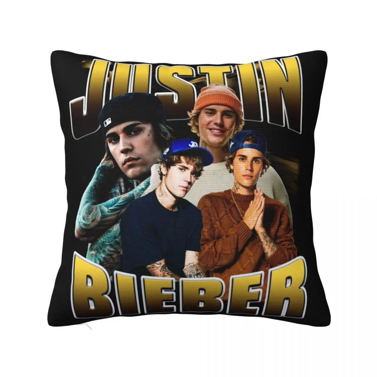 Justined Biebered Pillowcase Printing Polyester Cushion Cover Decor Throw Pillow Case Cover Home Square 40*40cm