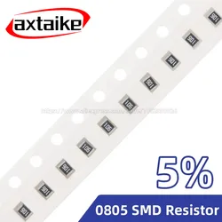 200PCS 5% 0805 SMD Resistor 0R ~ 10M 1/8W 1 10 15 22 47 51 100 200 330 470 510 Ohm Ω 1K 2.2K 10K 100K 1R 10R 100R 220R 330R 1M