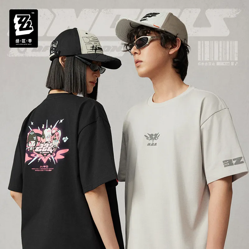 Official Zenless Zone Zero T-shirt Nangong Yu Sunna Aria Cosplay Costume Short Sleeve Casual Tops Men Women Tees Birthday Gift