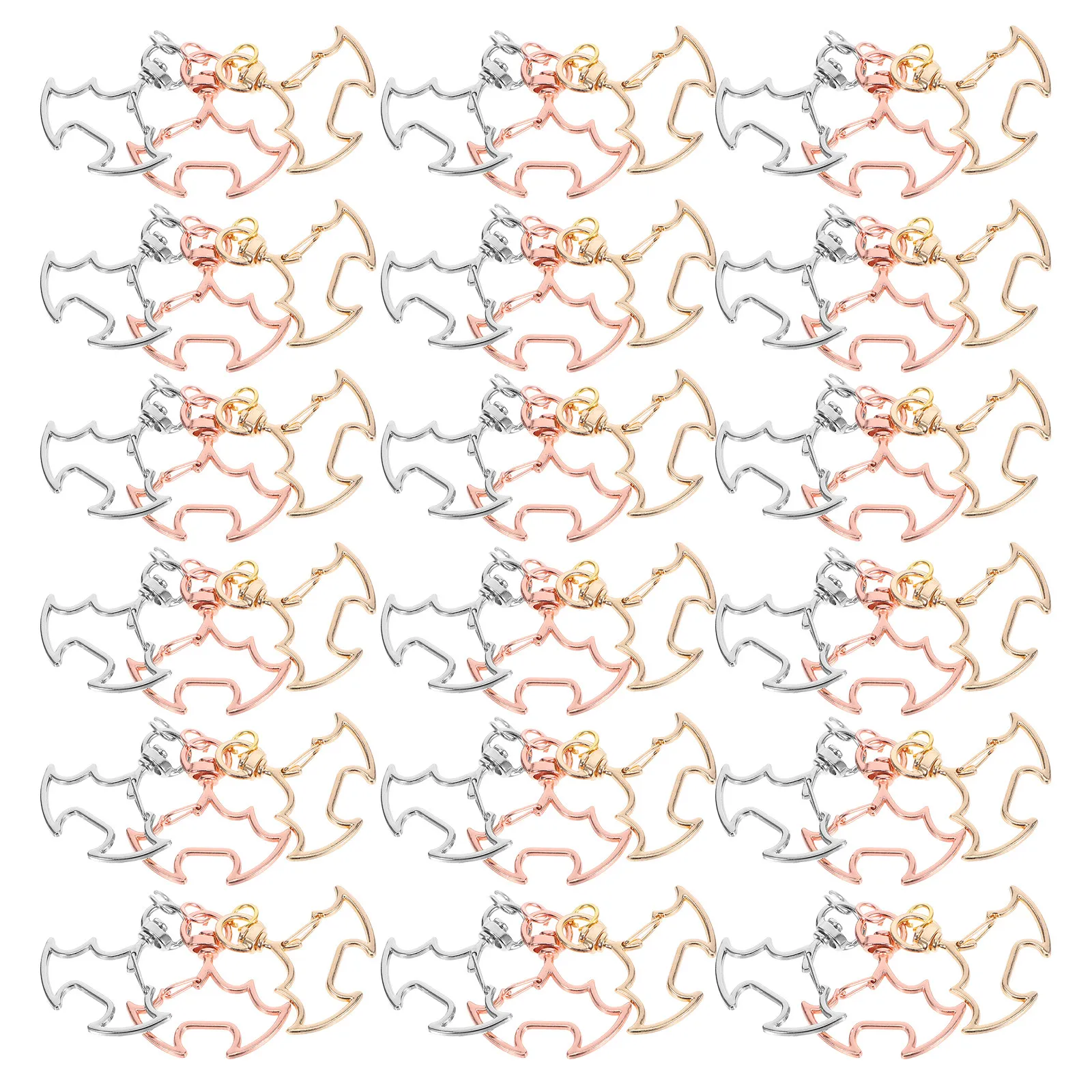 

30 шт. поворотных карабинов-крючков для ключей, для изготовления брелоков, ювелирных изделий, поделок, оптовые материалы для создания брелоков, клипсы-крючки для ключей