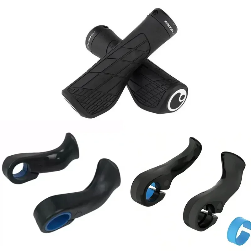 SQlab 411 410 2.0 Inner Bar Ends Ergonomic MTB Pneumatic Grips Pair Comfortable Handlebar Extensions for Mountain Bike Riding