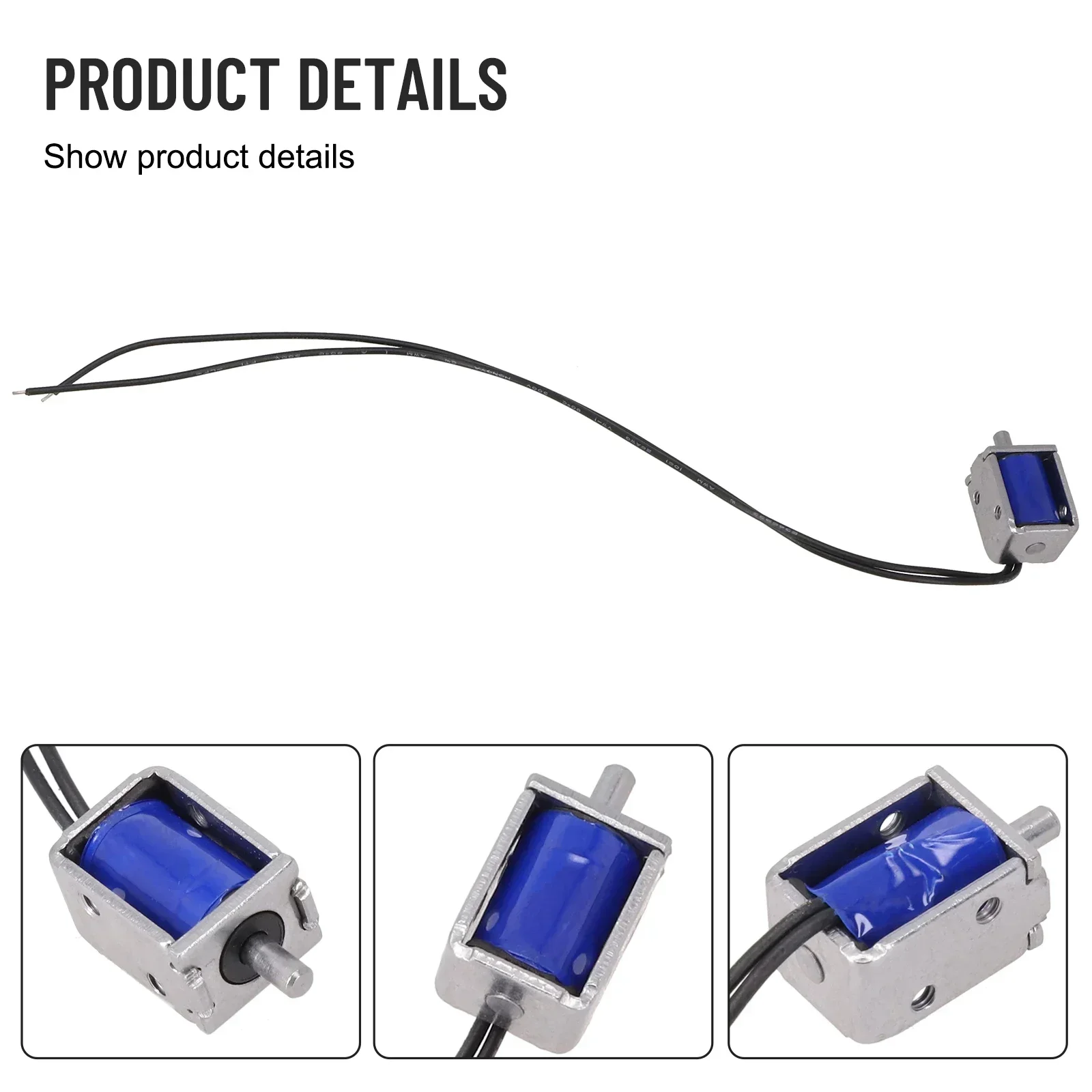 Compact Push Pull Type Mini DC Electromagnet, Spring Solenoid Magnet, Low Electricity Consumption, Easy to Use and Install