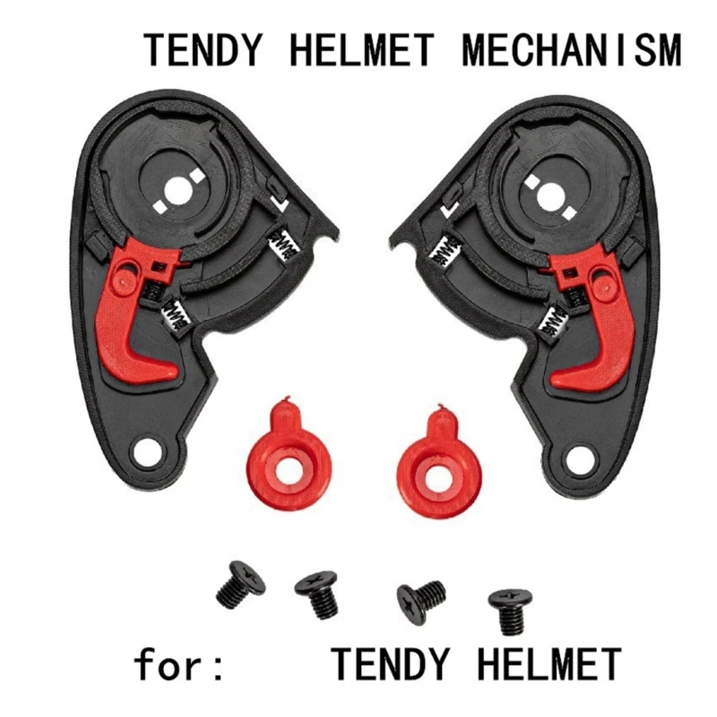 

094D 1Pair Motorbike Helmets Visors Base Plate LensHolder For NZI TENDY Helmets Lens Fixing Base