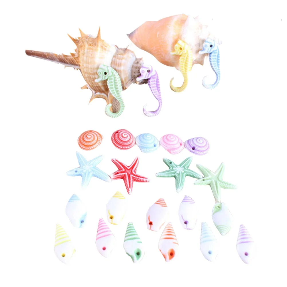 

50pcs Marine Animal naments Stylish Design Vivid Colors Aquarium Decor Fish Tank nament Ocean Theme Safe for Fish