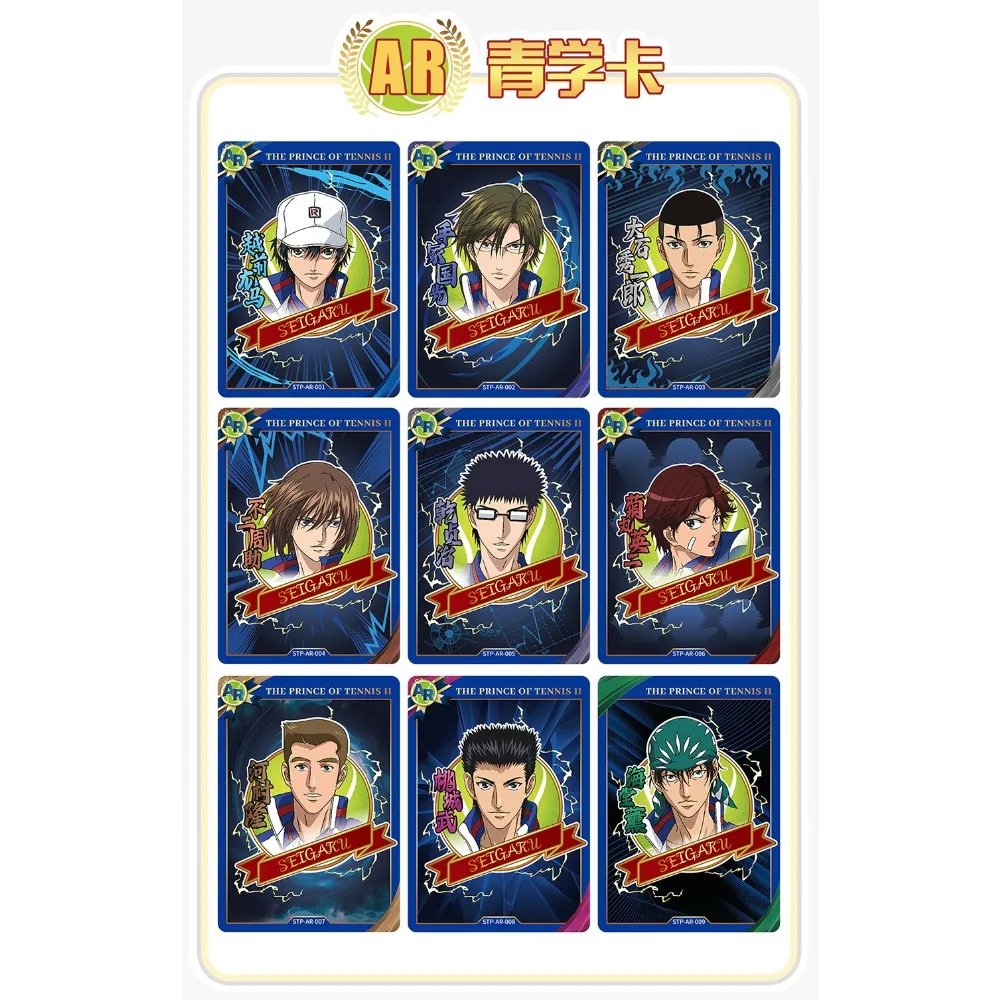 KAYOU حقيقية أمير التنس جمع بطاقات الرياضة أنيمي وسيم شخصية الإبداعية رائعة الطرفية بطاقات لعبة هدية