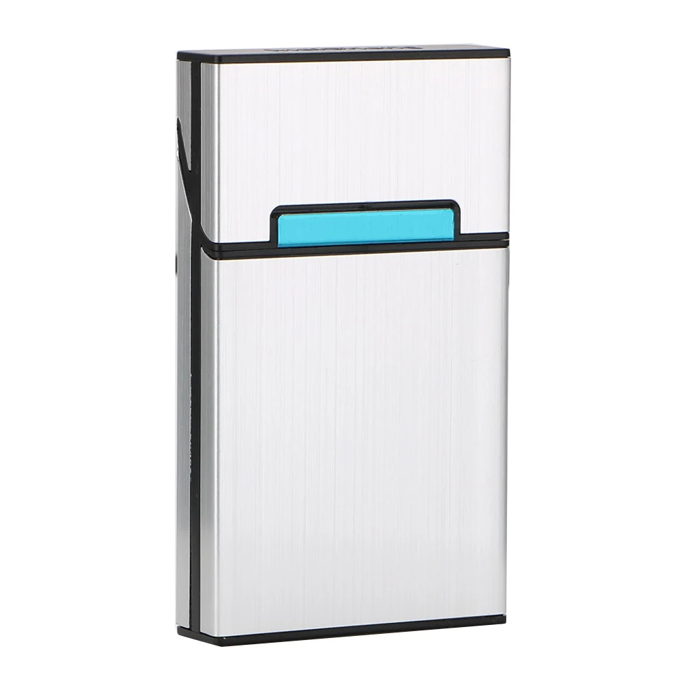 Aluminum Smoking Cigarette Case Tobacco Storage Holder Personality Gift Box Cigarette Cigar Case Pocket Container