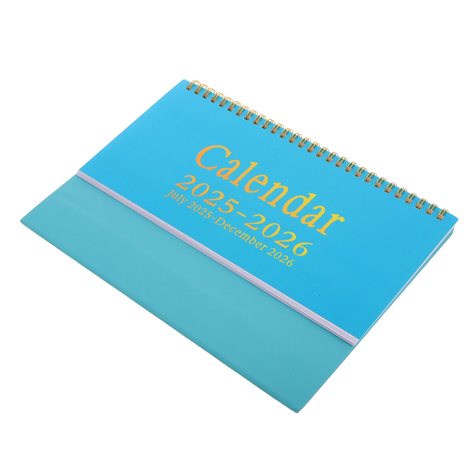 

2026 English Desk Calendar Minimalist Design July 2025 to December 2026 Small Standing Flip Monthly Planner for Office Home
