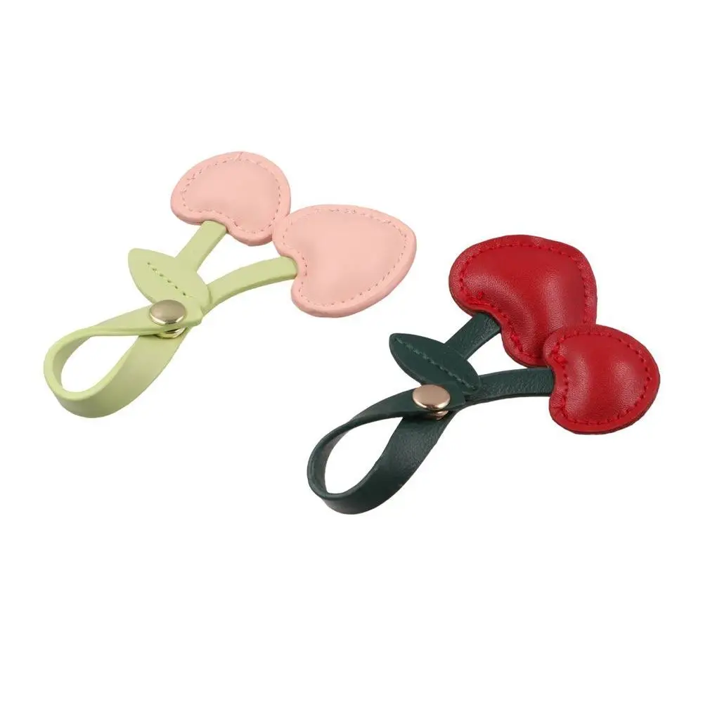 

Creative Peach Heart Cherry Key Chain Decoration Love DIY Craft Accessories Cherry Pendant Jewelry Keyring Bag Pendant Women/men