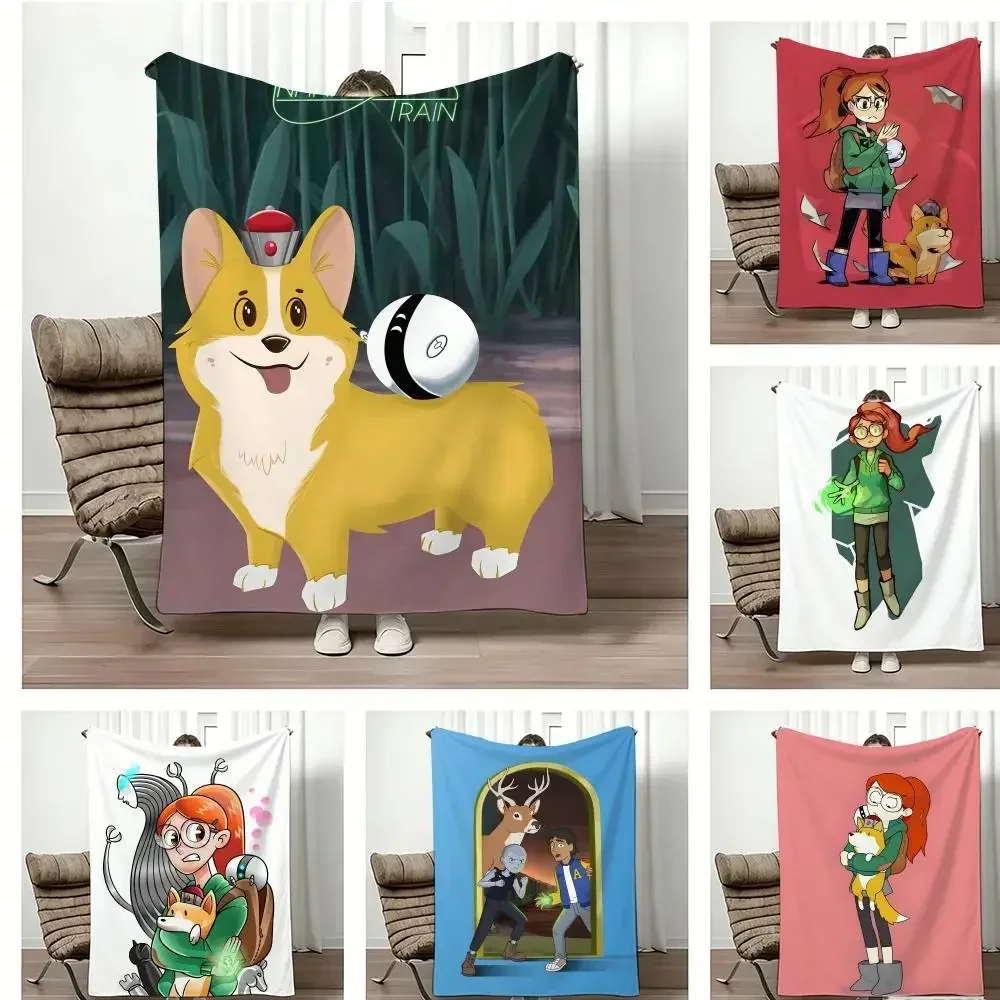 Anime I-Infinity TrainS Throw Lightweight 240g Flannel Blanket Soft Skin-friendly for Summer Cooling