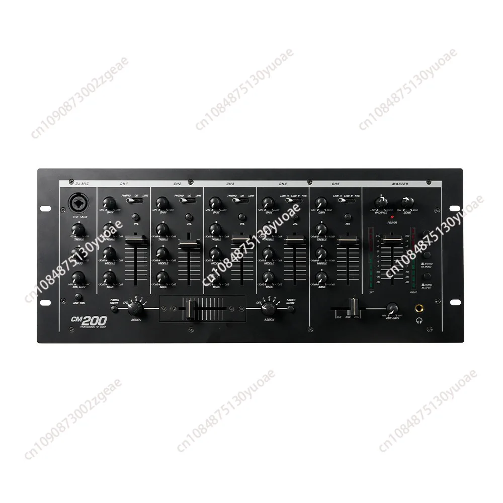 Professional 5 channel Sound Mixing Console Audio DJ Mixer console with monitor for studio DJ controller