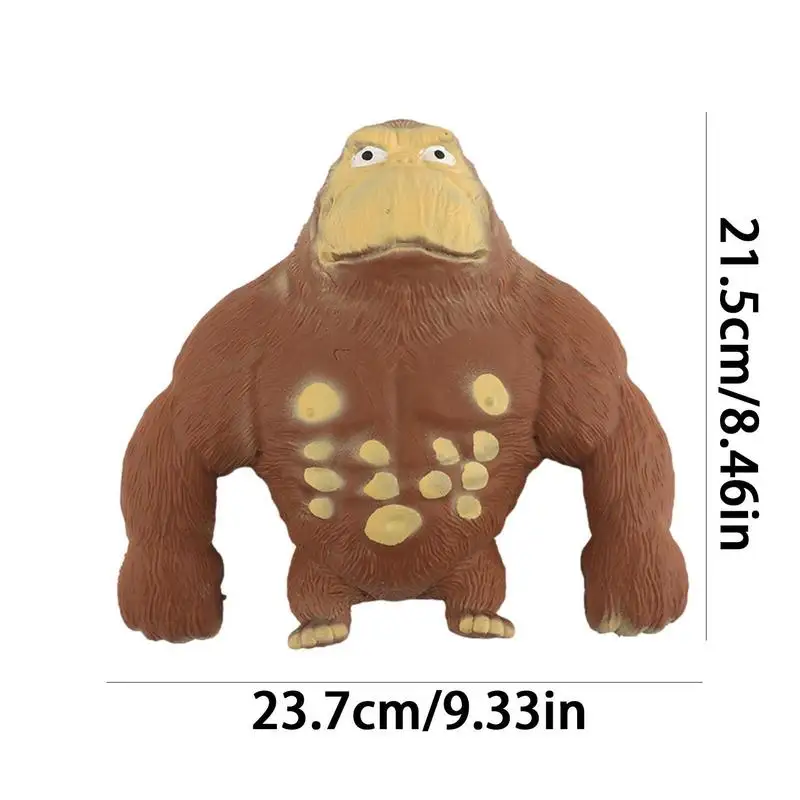 Simulation Decompression Gorilla Toy Elastic Creative Stress Relief Decompression Vent Stretching Funny Tricky Toy Squeeze Toy