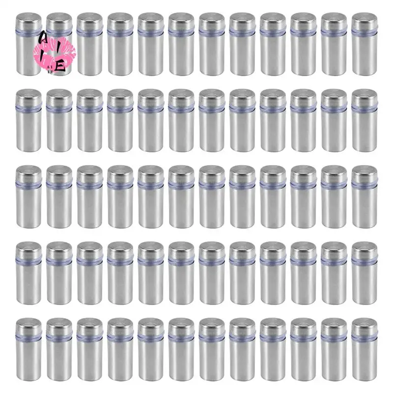 

A11E-60Pcs Sign Standoff Screws Advertising Screws Stainless Steel Wall Standoff Mounts Glass Acrylic Nail For Glass Artwork