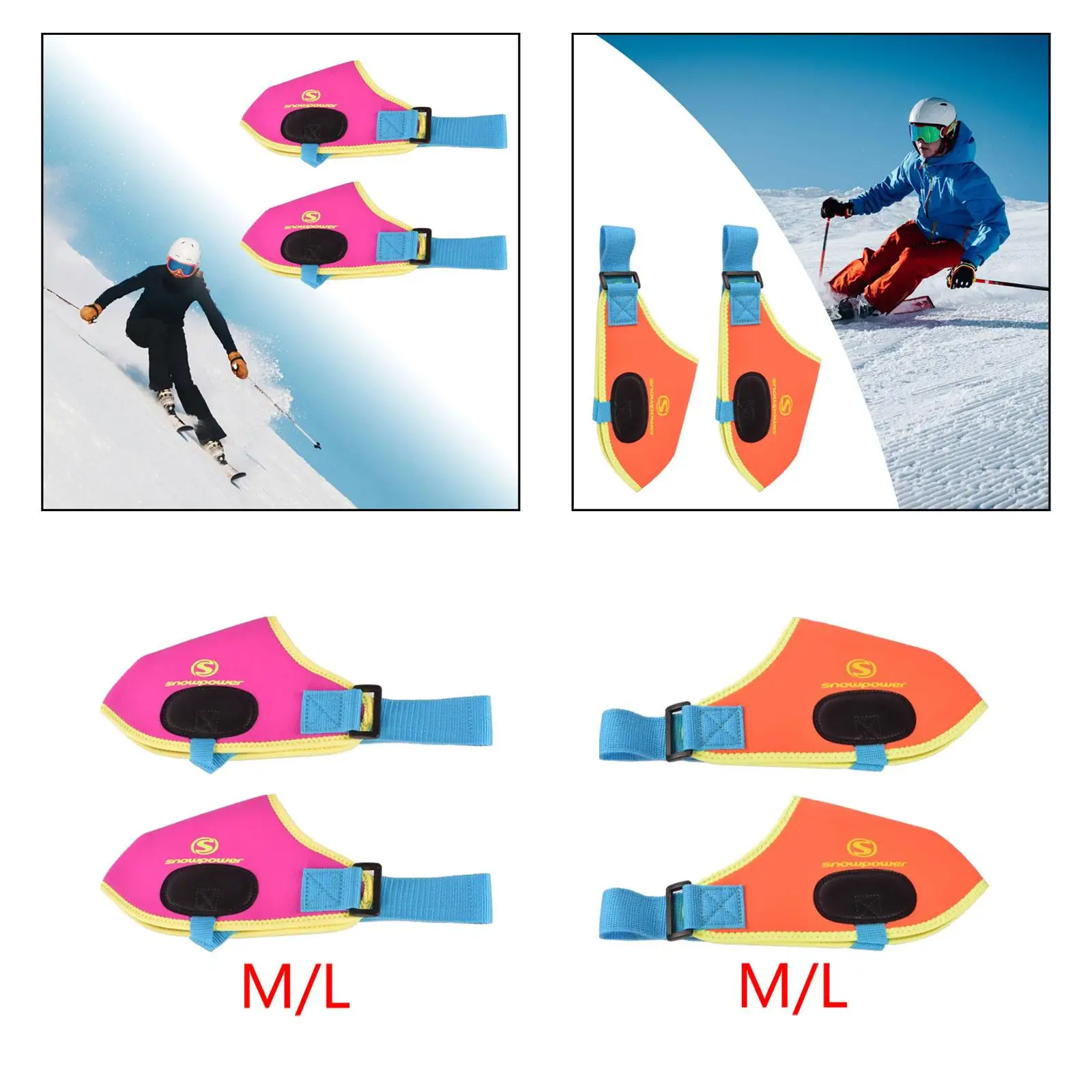 Ski Boot Covers Snow Boot Covers Keep Your Feet Dry and Warm Protector Adjustable Strap Shoe Covers Gifts for Skiers