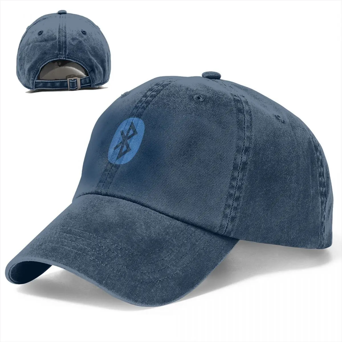 Bluetooth Logo Icon Men Women Baseball Cap Distressed Washed Hats Cap Vintage Outdoor Workouts Sun Cap