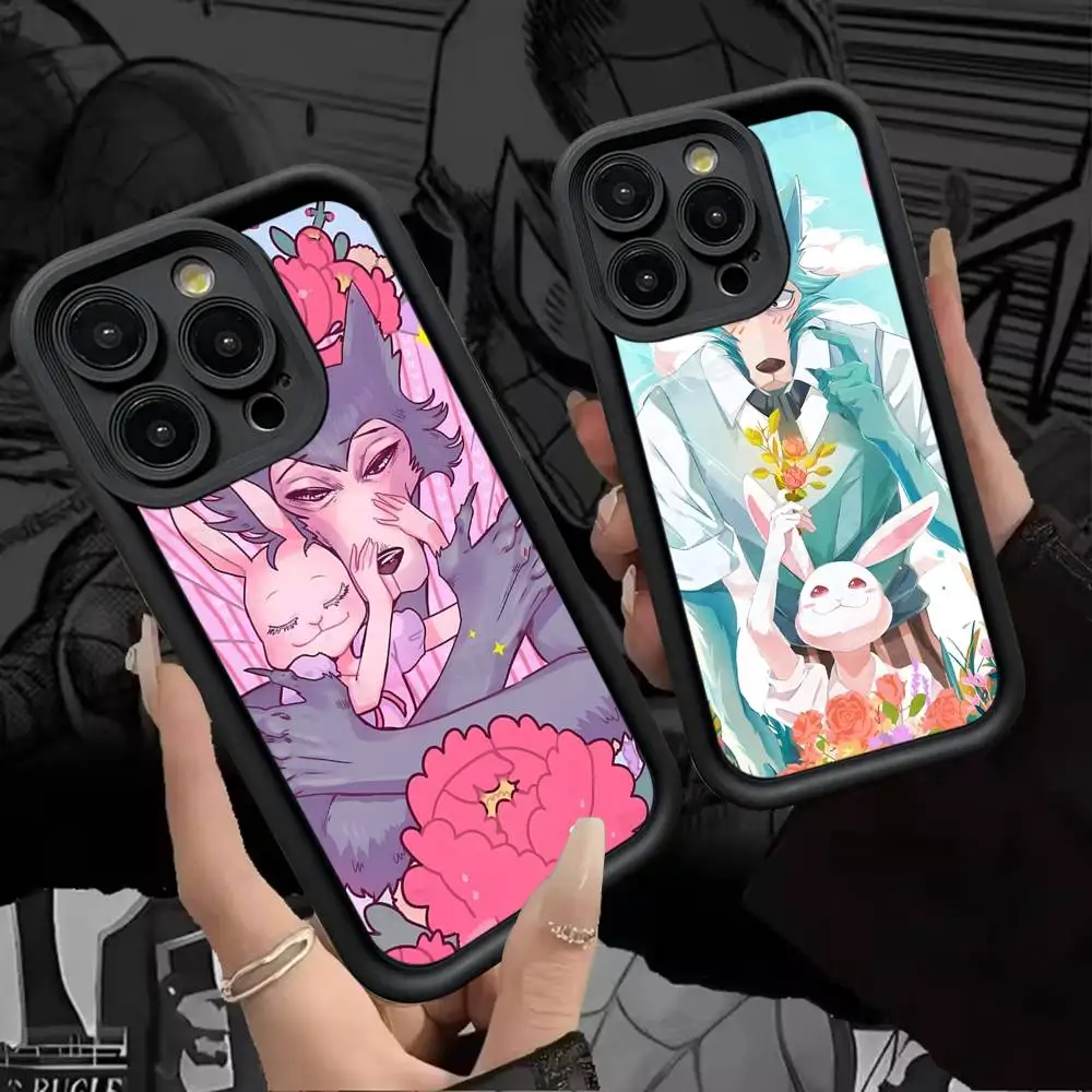 B-BeastarS Cool For iPhone 17 Pro Max 16 15 14 13 12 11 Plus Black Soft Phone Cover