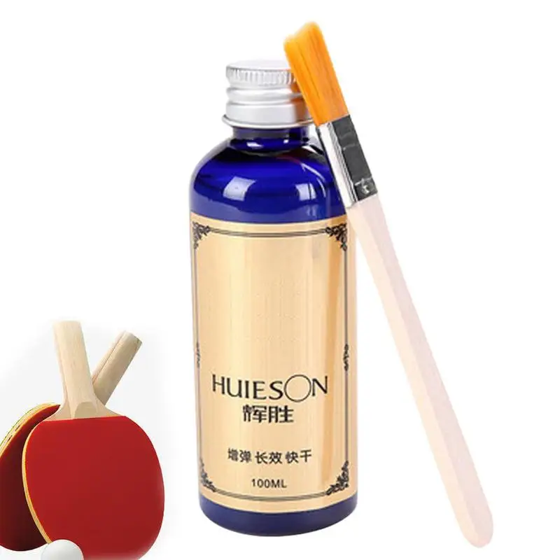 100ml Speed Liquid Super Liquid Glue with Special Brush Professional Pingpong Racket Rubber Table Tennis Liquid Glue