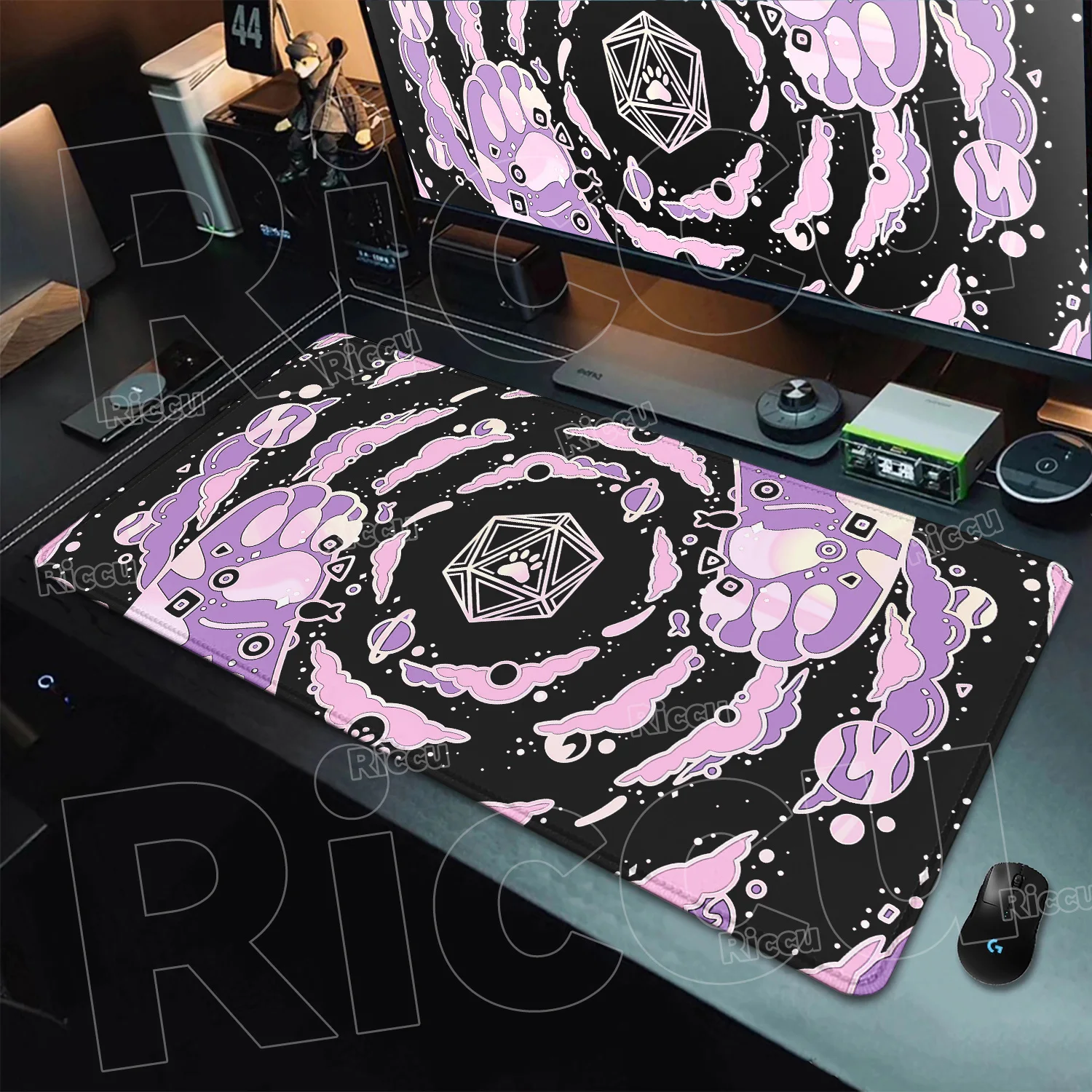 

Pink Cat Paw Mouse Pad PC Gamer Mousepad Kawaii Desk Mat Speed Gaming E-Sports Mouse Mat Cute Cat Large Rubber Keyboard Desk pad