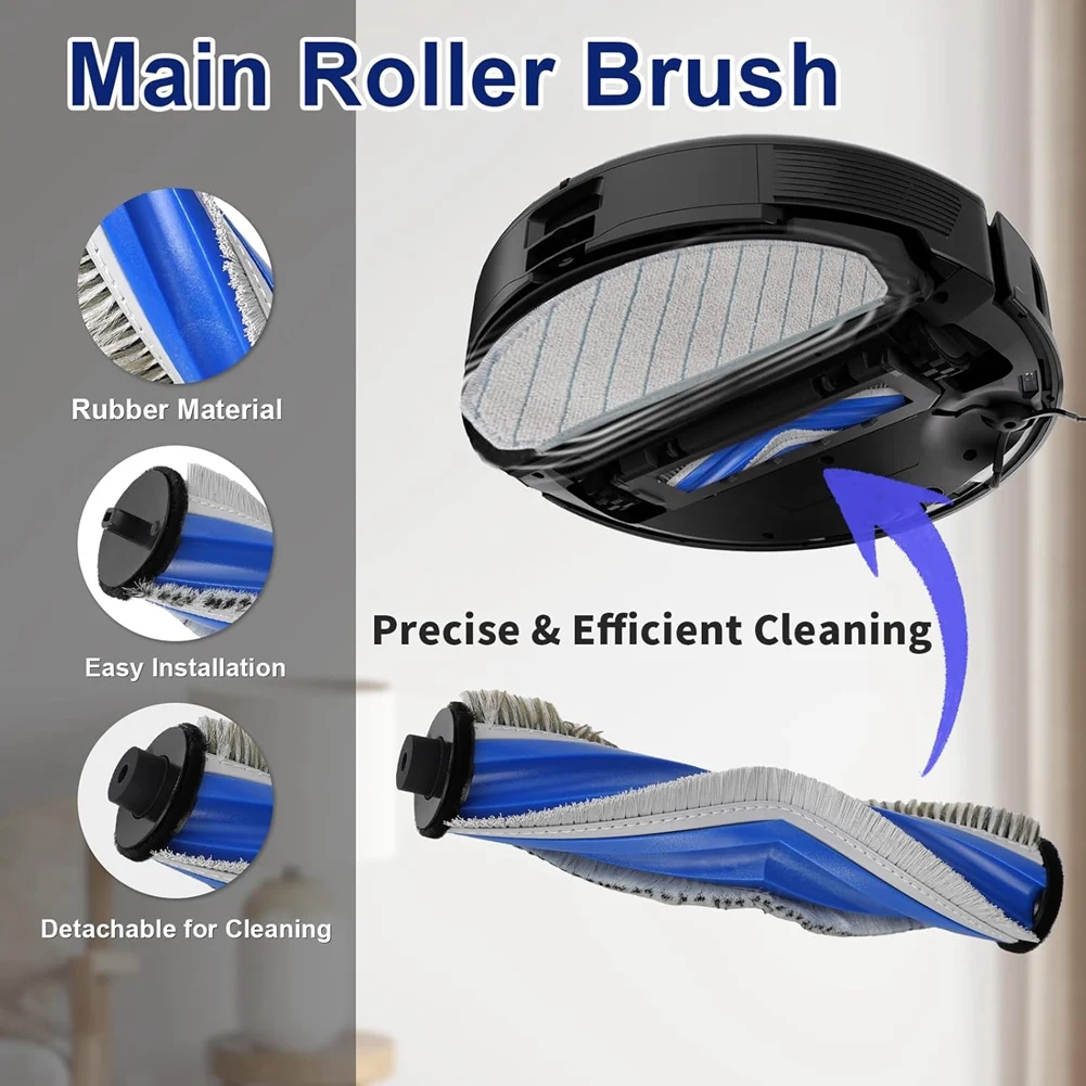 Promotion!Accessories For ECOVACS DEEBOT N20 Plus/ N20 PRO Plus Robot Vacuum Replacement Parts Main Side Brush, Filter, Mop Pad