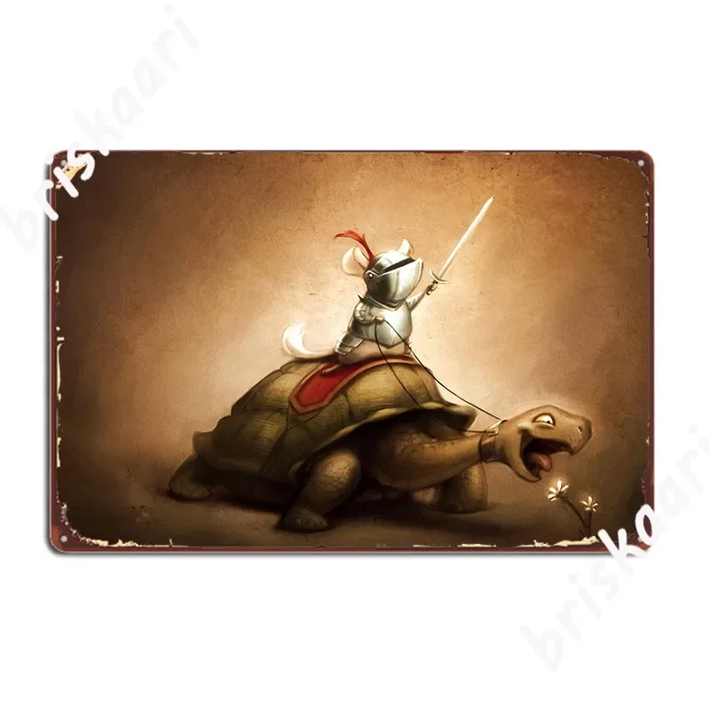 Knight Of The Chinchilla Metal Plaque Poster Design Mural Painting Home Wall Pub Tin Sign Poster