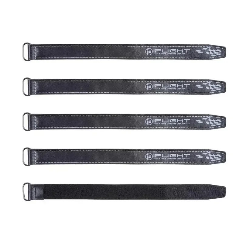 5pcs iFlight 20mm width 20x300mm Microfiber PU Leather Battery Straps/Non-slilp FPV Belt Iron buckle