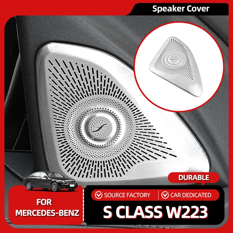 

Внутренние молдинги, дверь автомобиля, стойка, аудиодинамик, декоративная крышка, внутренняя защитная наклейка, аксессуары для стайлинга для Mercedes