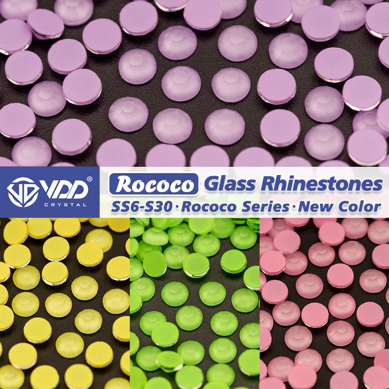 VDD SS6-SS30 New Rococo-Color Glass Rhinestones Crystal Flatback Glitter Strass Stone Nail Art Accessories DIY Crafts Decoration