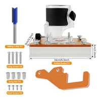 2 In 1 Invisible Fastener Slotting Bracket Woodworking Router Base Trimming Milling Machine Base Transparent Cover Router Bit