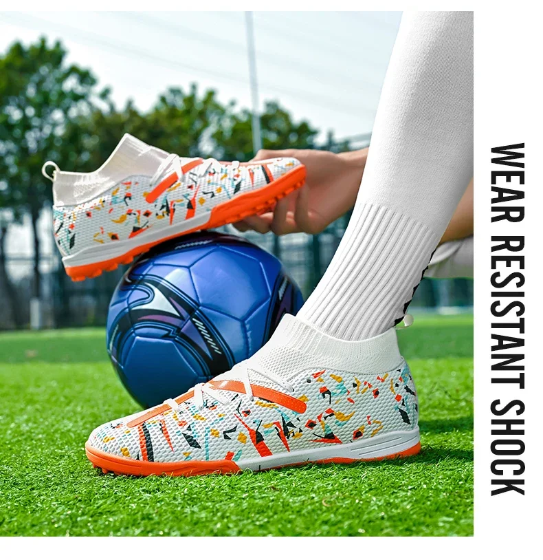 Fußballschuhe für Herren, professionelle Fußballschuhe, Outdoor-Futsal, Unisex, für Rasenplätze, atmungsaktiv, für Training und Wettkämpfe, rutschfeste Fußballschuhe für Gras. – Detail 7