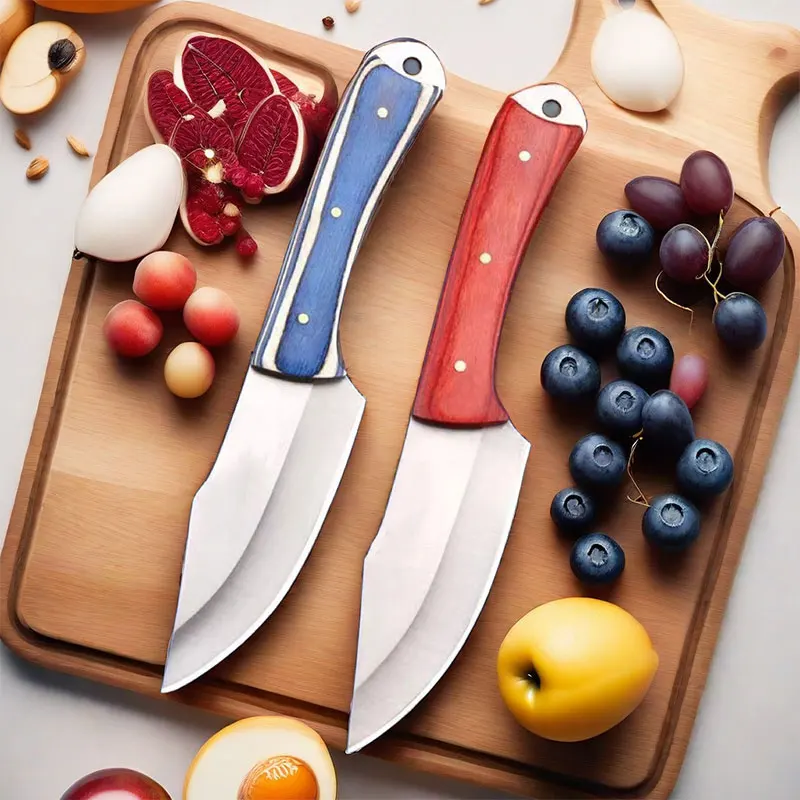 1pc Stainless Steel Kitchen Knife，Portable  Fruit Pocket Knife Scabbard，Kitchen Cutting Meat Knife，Suitable for Home and BBQ