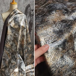 Artificial Leather Fabric for DIY Sewing Stiff Dance Fashion Clothing Creative Jacket Stage Background Design Cloth Wholesale