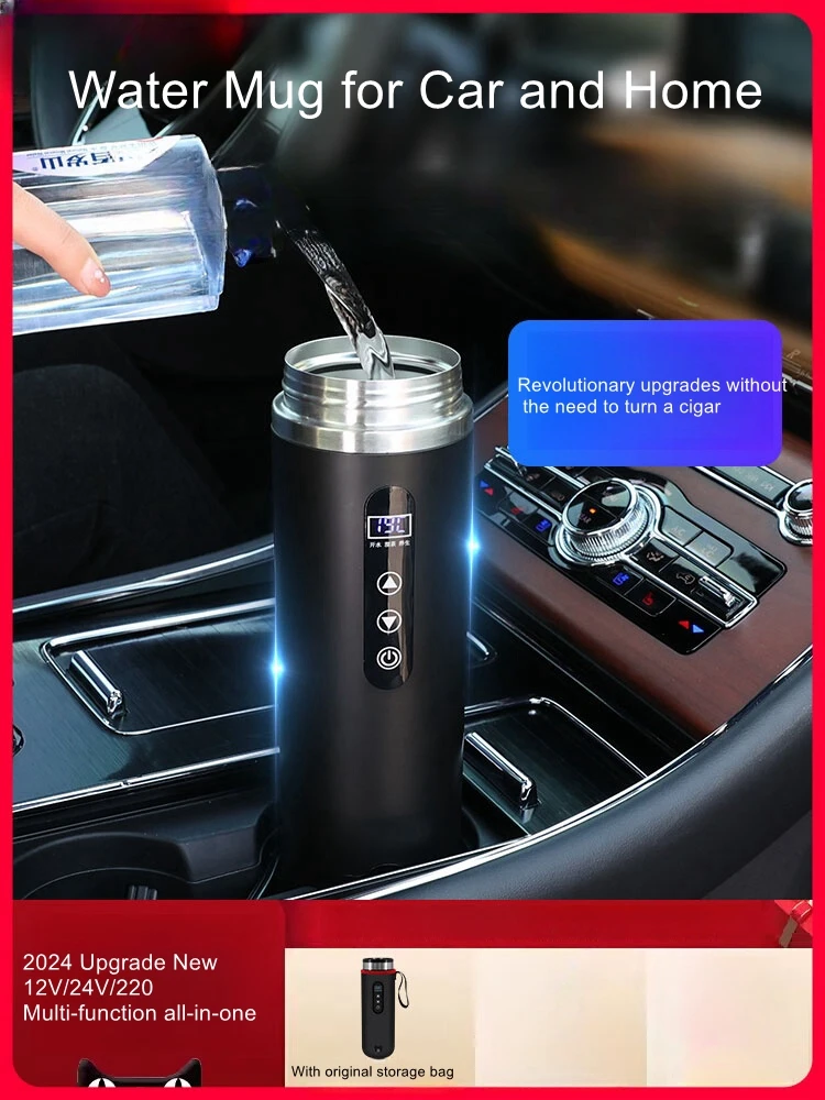 

Car Boiling Cup 12v Car Thermal Mug Water Kettle 2024 New Electric Heating Water Mug 24v Universal Water Heater