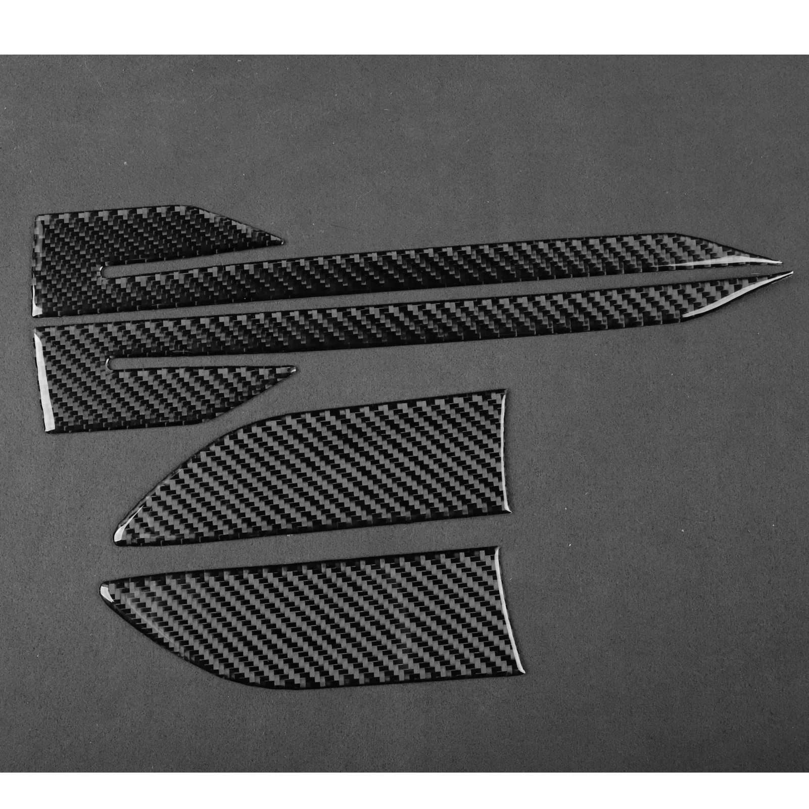 For Range Rover Evoque 2012-2018 Real Soft Carbon Fiber Car Exterior Front Fender Side Air Vent Outflow Grille Intake Trim 4Pcs