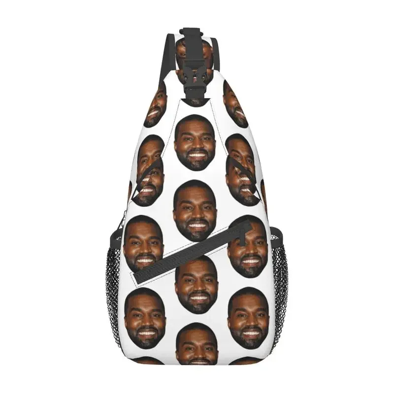 Funny Kanye West Meme Sling Chest Bag Custom Shoulder Crossbody Backpack for Men Traveling Daypack